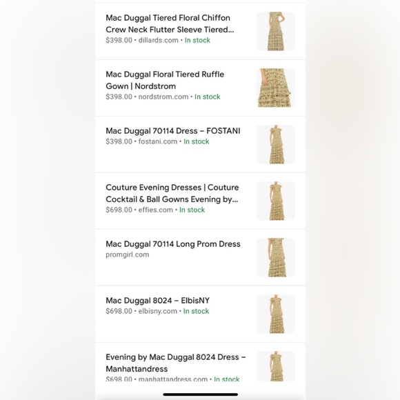 Mac Duggal Asymmetrical Ruffled High neck Floral Gown. Size 10. NWT. - Picture 6 of 6